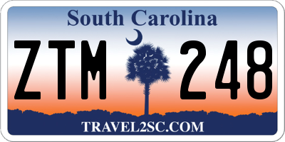 SC license plate ZTM248