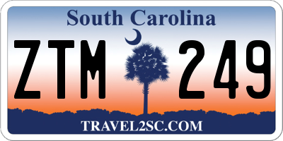SC license plate ZTM249