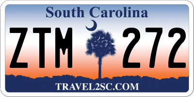 SC license plate ZTM272