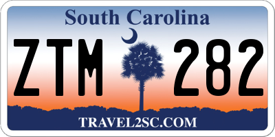 SC license plate ZTM282
