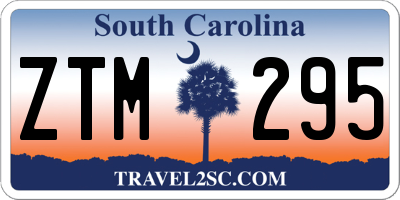 SC license plate ZTM295