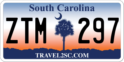 SC license plate ZTM297