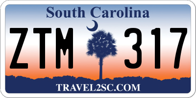 SC license plate ZTM317
