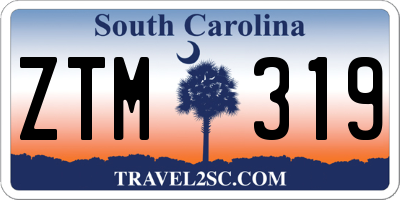 SC license plate ZTM319