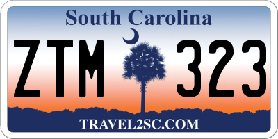 SC license plate ZTM323