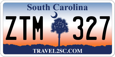 SC license plate ZTM327