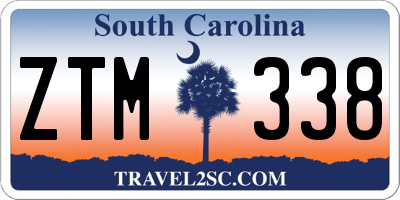 SC license plate ZTM338