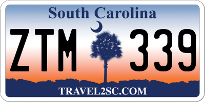 SC license plate ZTM339