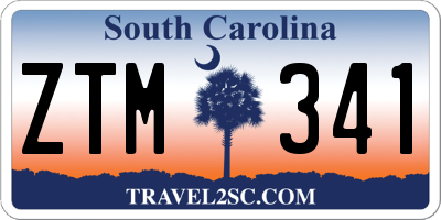 SC license plate ZTM341