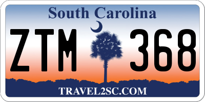 SC license plate ZTM368