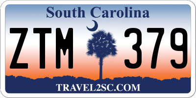 SC license plate ZTM379
