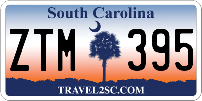 SC license plate ZTM395