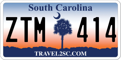 SC license plate ZTM414