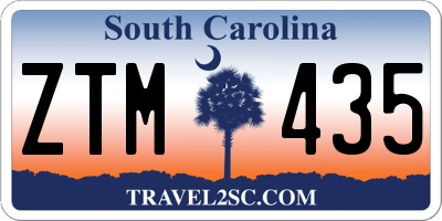 SC license plate ZTM435