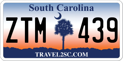 SC license plate ZTM439