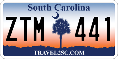 SC license plate ZTM441