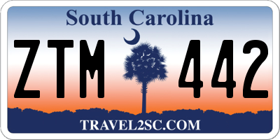 SC license plate ZTM442
