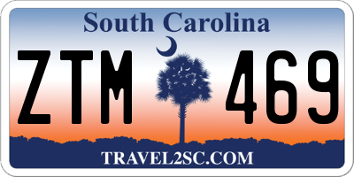 SC license plate ZTM469