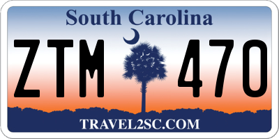 SC license plate ZTM470