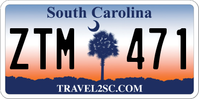 SC license plate ZTM471