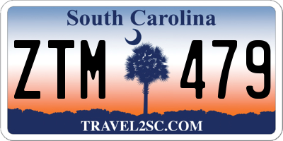 SC license plate ZTM479