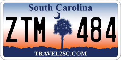 SC license plate ZTM484