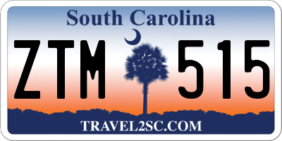 SC license plate ZTM515