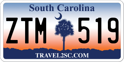 SC license plate ZTM519