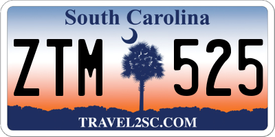 SC license plate ZTM525