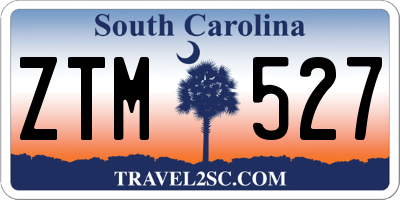 SC license plate ZTM527