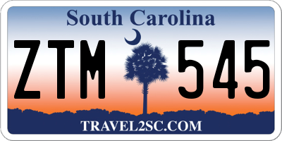 SC license plate ZTM545