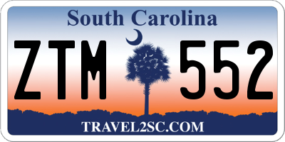 SC license plate ZTM552