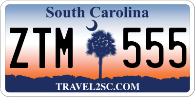 SC license plate ZTM555