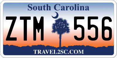 SC license plate ZTM556