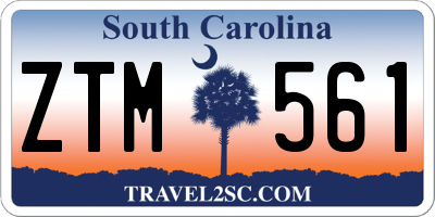 SC license plate ZTM561