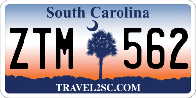 SC license plate ZTM562