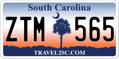 SC license plate ZTM565