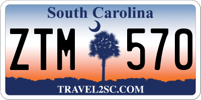 SC license plate ZTM570