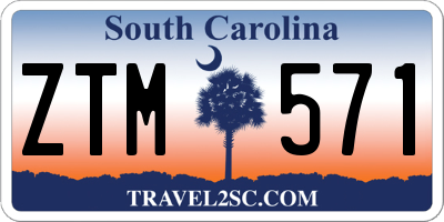 SC license plate ZTM571