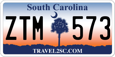 SC license plate ZTM573