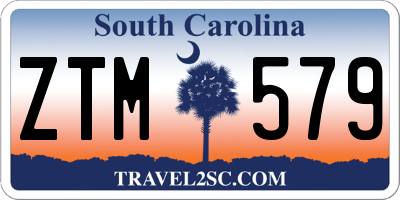 SC license plate ZTM579