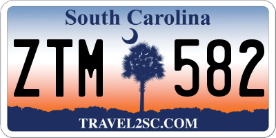 SC license plate ZTM582