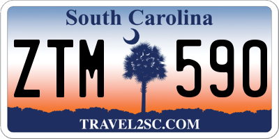 SC license plate ZTM590