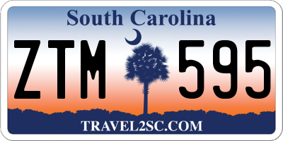 SC license plate ZTM595