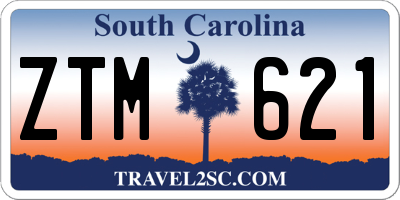 SC license plate ZTM621