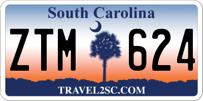 SC license plate ZTM624