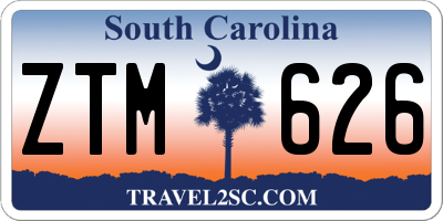 SC license plate ZTM626