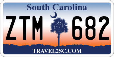 SC license plate ZTM682