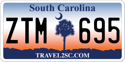SC license plate ZTM695