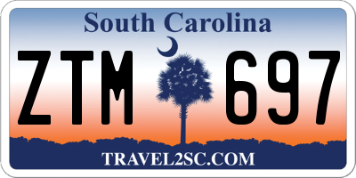 SC license plate ZTM697